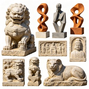 石雕染色冒充高档石材,清水擦拭与紫外线灯鉴别技巧