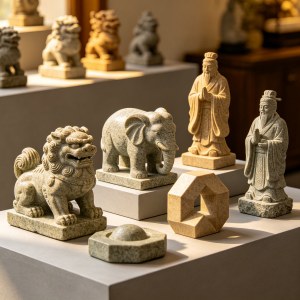 石雕表面贴皮造假,敲击听音与热风枪简易测试
