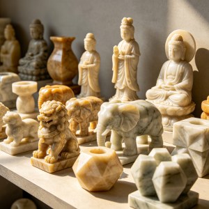 汉白玉石雕真假辨别,透光性、硬度与酸反应测试